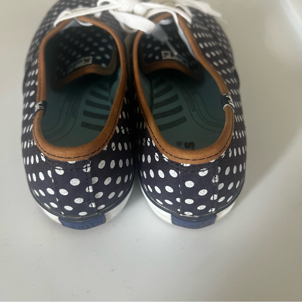 Navy And White Polka Dot Keds. Euc. Size 9.5 — image 3 of 7